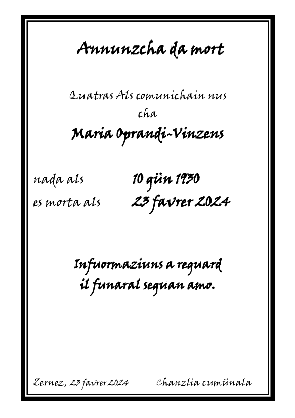 Mortori Maria Oprandi-Vinzens
